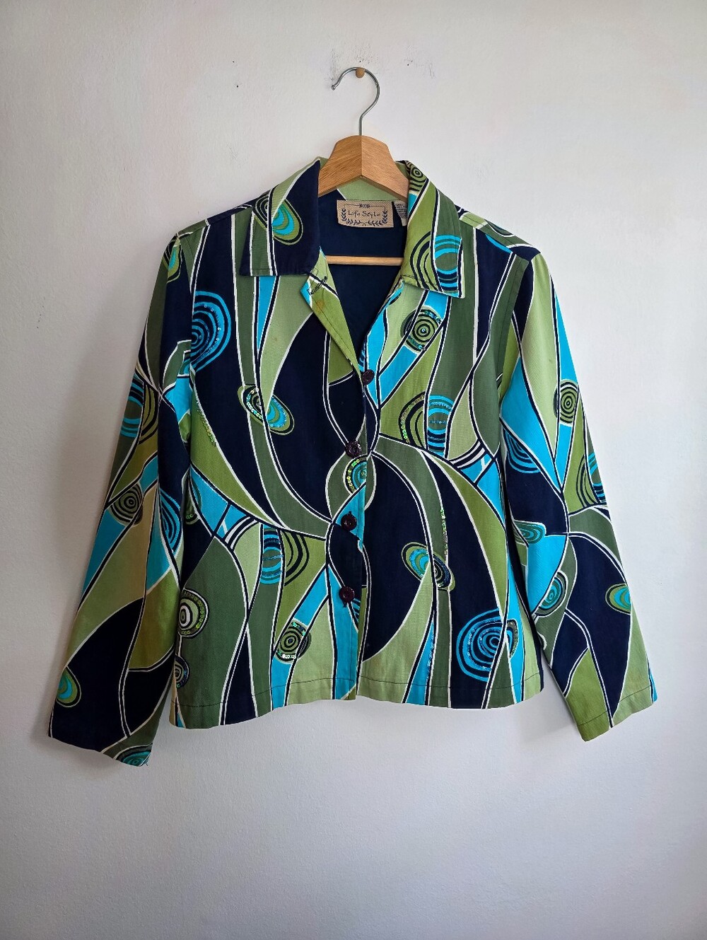 Vintage Y2K Life Style Sequined Retro Blazer